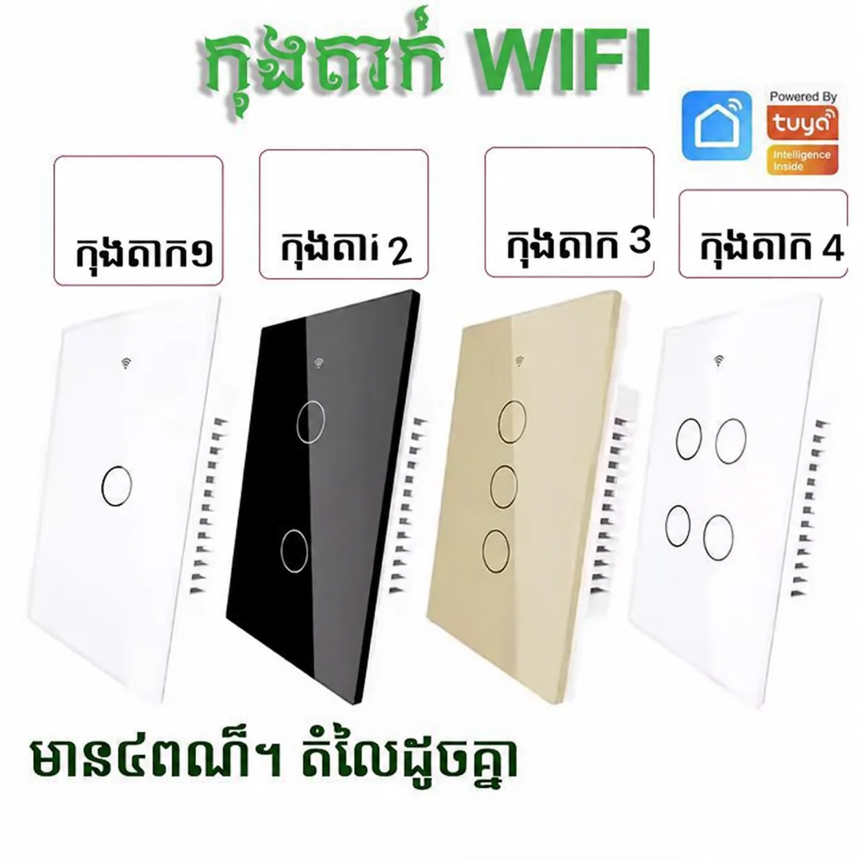 Wi-Fi touch wall switch