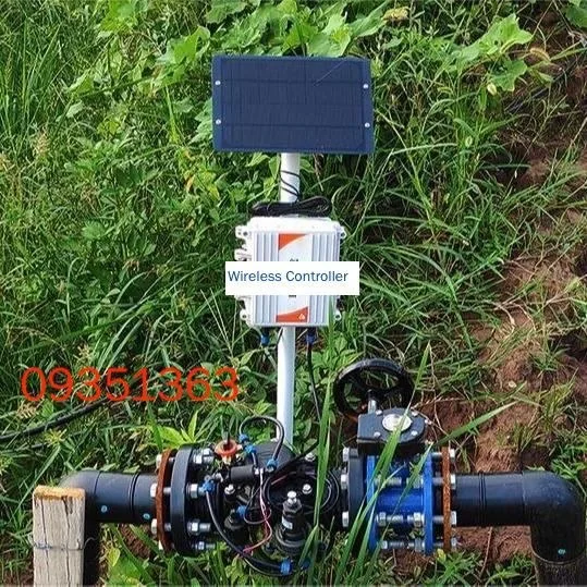 Solar wireless irrigation controller installation