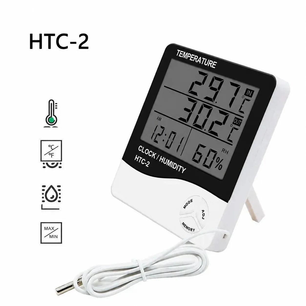 HTC-2 indoor/outdoor thermometer and hygrometer